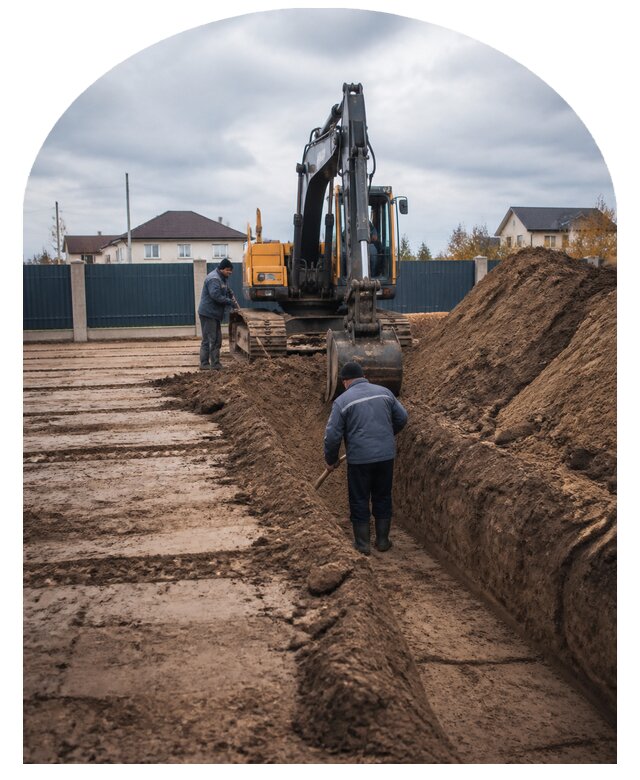 Земляные работы на участке и выравнивание грунта в Борзе